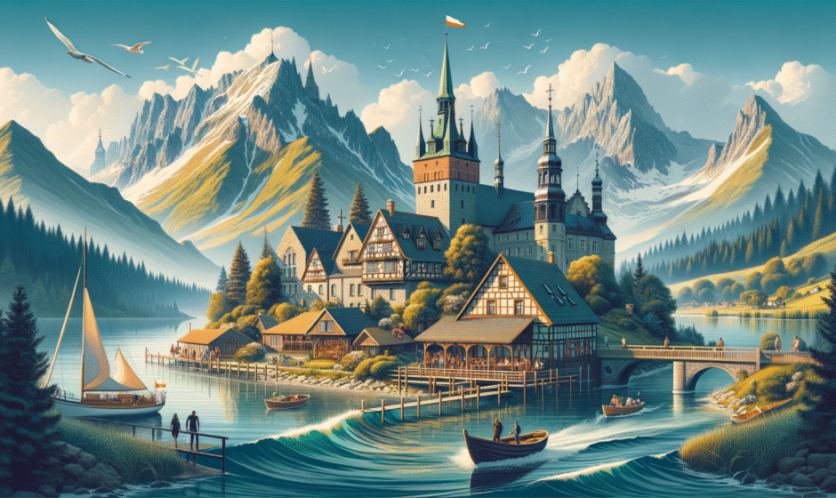 Turystyka w zachodniopomorskim: plaża w Świnoujściu, port rybacki w Kołobrzegu i malownicze krajobrazy regionu.